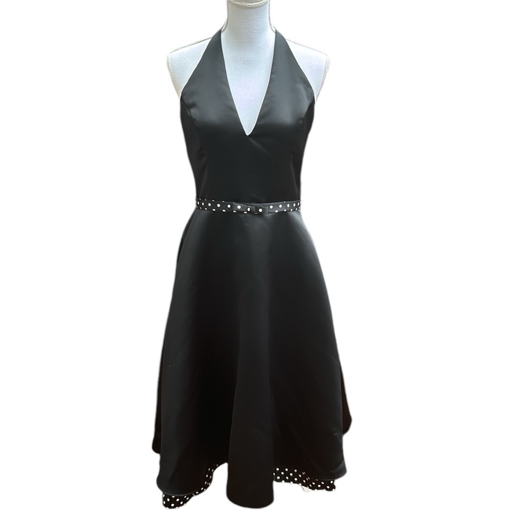 Jessica McClintock black VTG Y2k Gunne Sax dress jr
sz 9 womens sz 6 whimsy goth